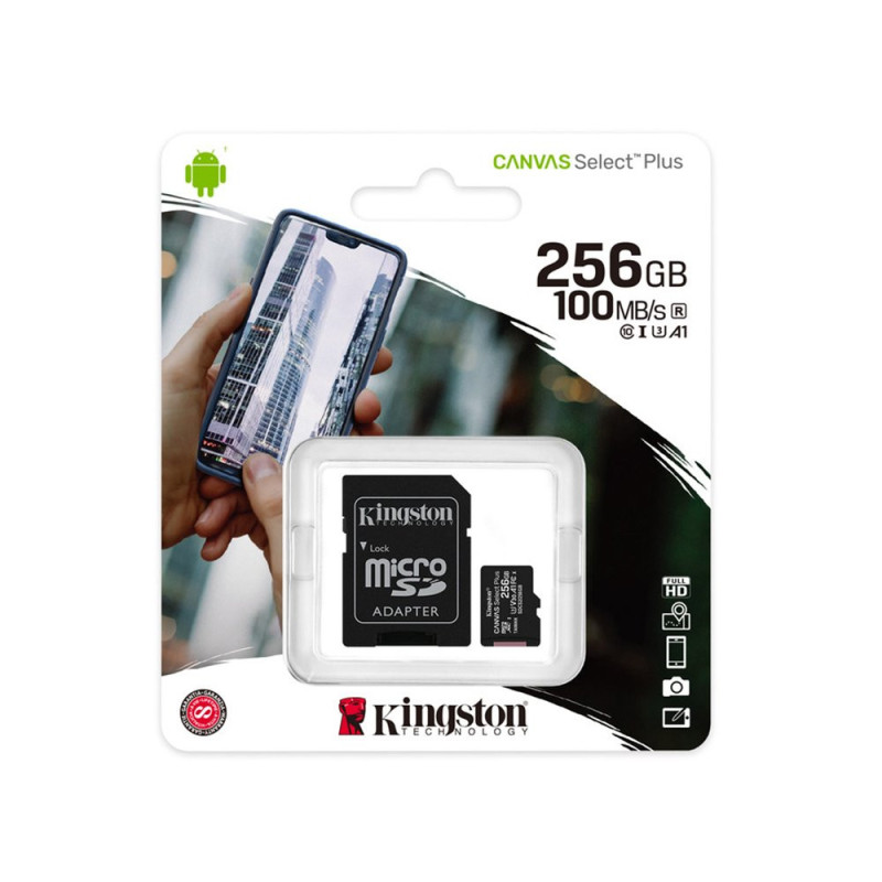 SDCS2/256GB Micro sd canvas select plus