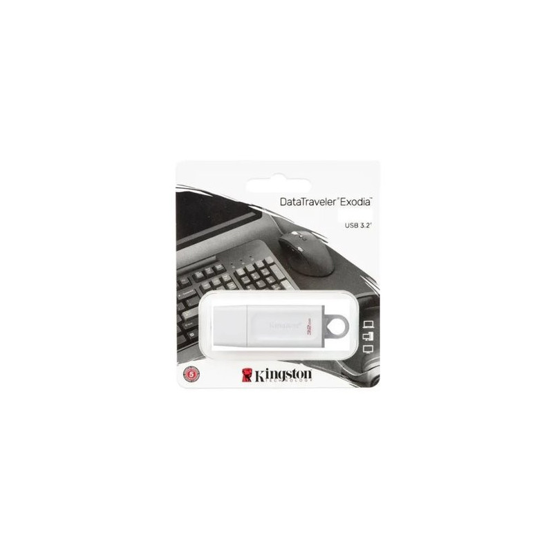 KC-U2G32-5R USB 32 GB DTX EXODIA BLANCA