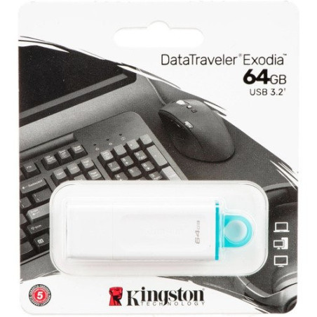 KC-U2G64-5R USB 64 GB DTX EXODIA BLANCA