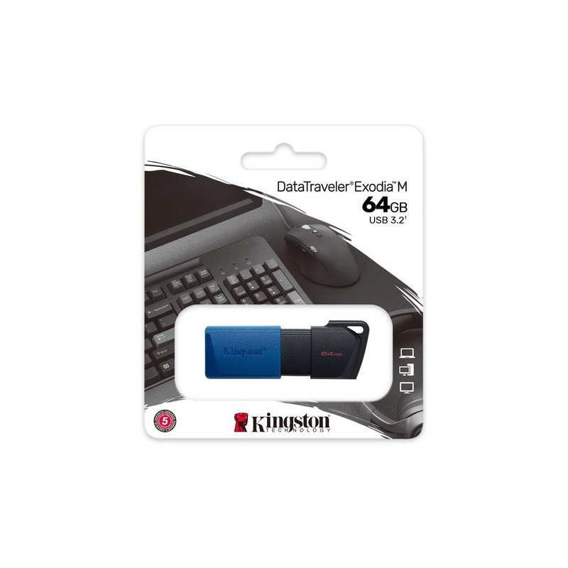 DTXM/64GB USB 3,2 DTX EXODIA M RETRACTIL