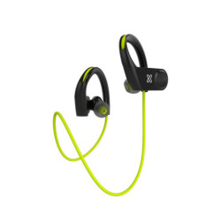 KX Sport earbuds Bluetooth IPX7 water resistant - 16hrs - Hooks - HD micrprophone Yellow