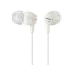 MDR-EX15LPW Audífonos Sony internos MDR-EX15LP Color Blanco, de silicona de ajuste seguro.