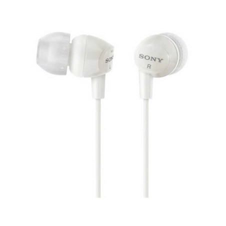 MDR-EX15LPW Audífonos Sony internos MDR-EX15LP Color Blanco, de silicona de ajuste seguro.