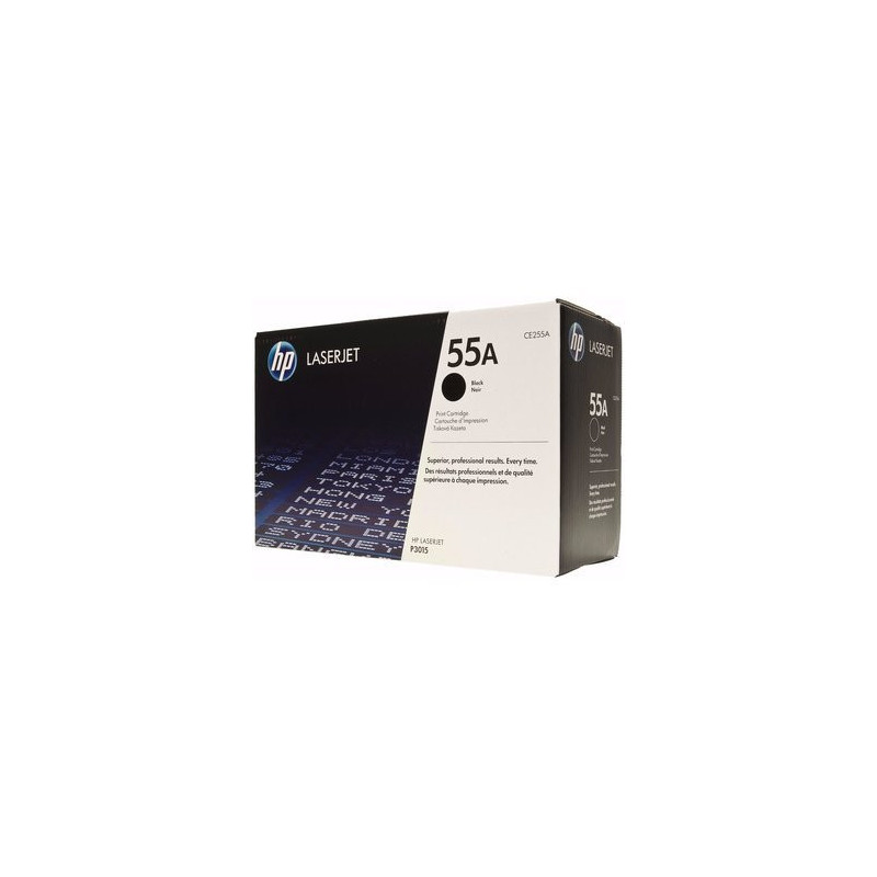 Cartucho de toner HP 55X Negro Laserjet Original (CE255X) Pg 12500