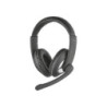 21662 - Audífono Diadema Trust Reno 3.5 mm Negro con Micrófono Incluye convertidor a dos Plug
