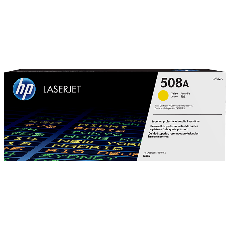 Cartucho de toner HP 508A Amarillo Laserjet Original (CF362A) Pg 5000