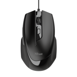 23650 - Mouse Trust Voca Alámbrico 5 Botones Negro
