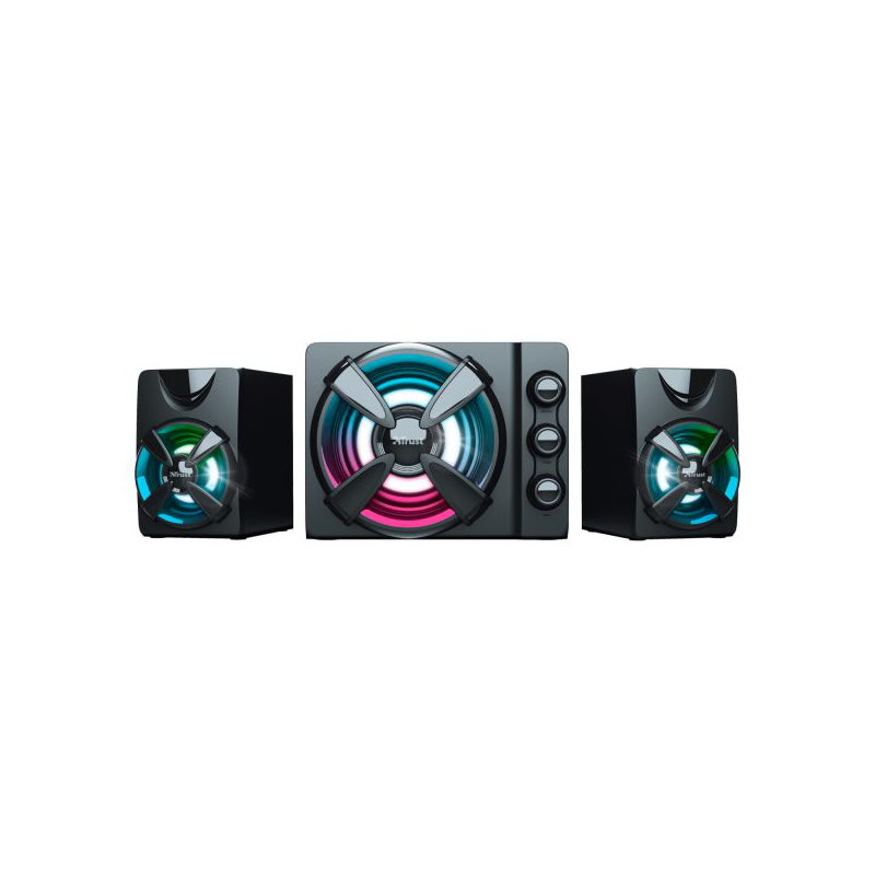 23644 - Parlante Trust Ziva 2.1 Usb 22W Iluminacion Rgb 23644