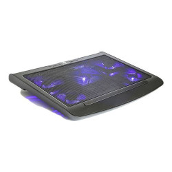 Base Refrigerante Star Tec St-Cp-15 5 Ventiladores Negro