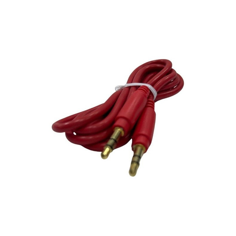 Cable Star Tec Audio 3.5Mm A 3.5Mm 1Mtr Rojo Bolsa