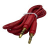 Cable Star Tec Audio 3.5Mm A 3.5Mm 1Mtr Rojo Bolsa