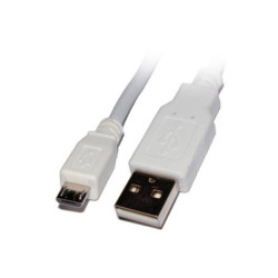 Cable Star Tec Micro-Usb 1 Mtr Blanco Bolsa MCRUSB