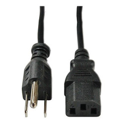 Cable Star Tec De Poder 1,8Mts (6Ft) Negro Blister TCP6BL