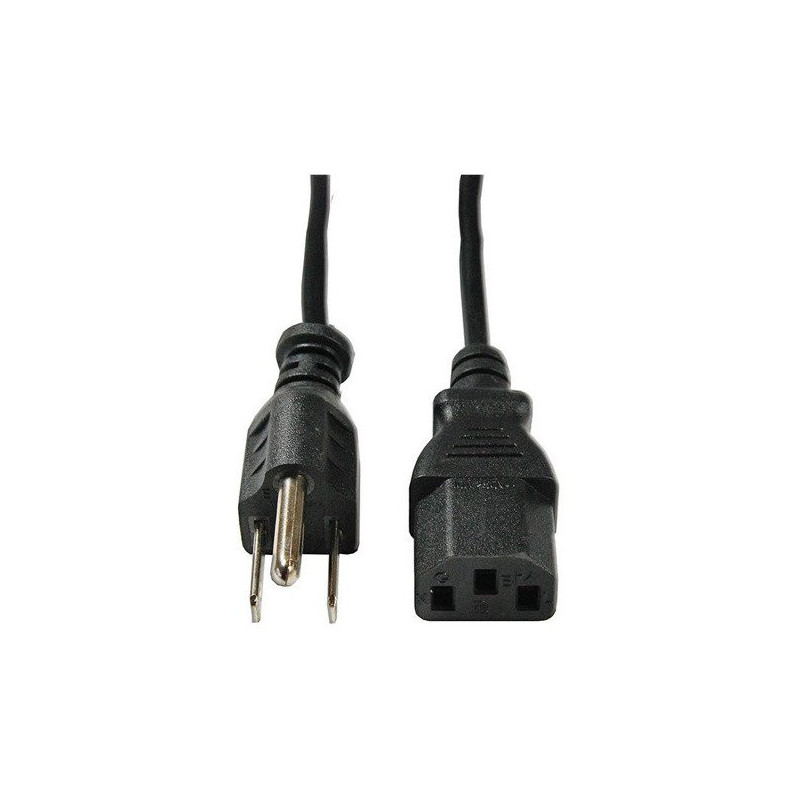 Cable Star Tec De Poder 1,8Mts (6Ft) Negro Blister TCP6BL