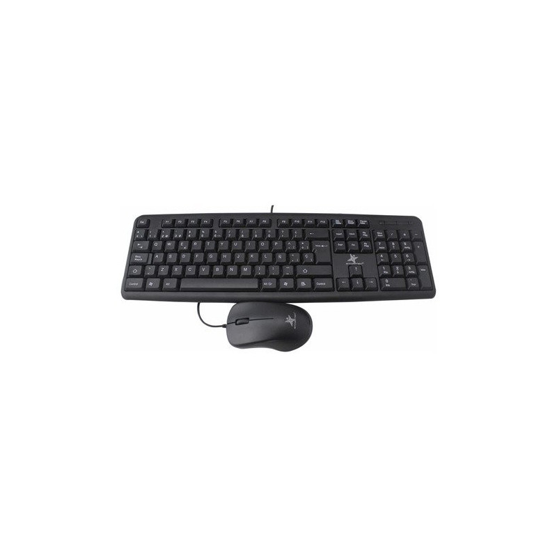 Combo Alambrico Teclado+Mouse Star Tec St-Cb-81 Negro