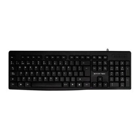 Teclado Almbrico Star Tec St-Kb-031 Negro Resistente a Derrames