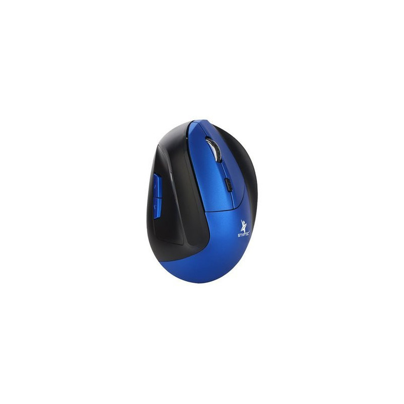 Mouse Inalambrico Usb Star Tec St-Mo-21 Diseño Vertical Azul (Bateria Recargable)