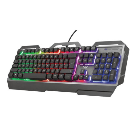 Teclado Trust Gxt 856 Torac Gamer Metálico con Iluminación - 23742