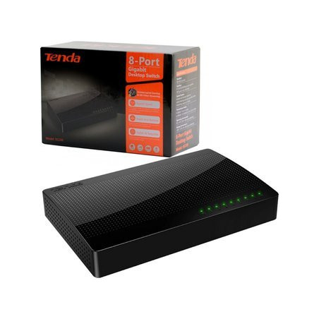 Switch Gigabit 8 Ptos Plast Ethernet 10/100/1000 8 LAN Plastico SG108