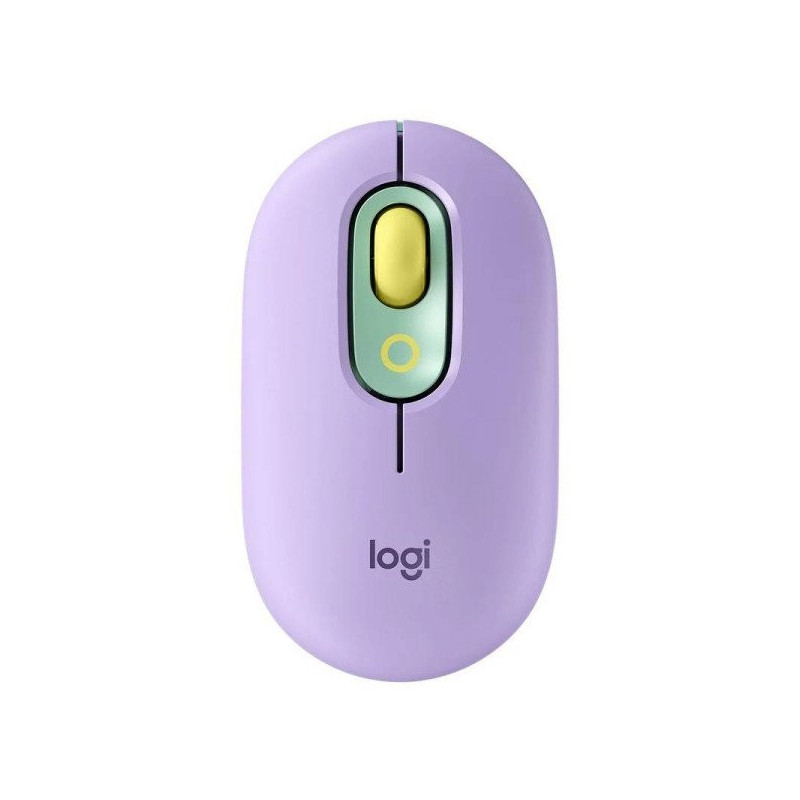 910-006544 Mouse Logitech POP Inalambrico-Bluetooth Morado función Emojis