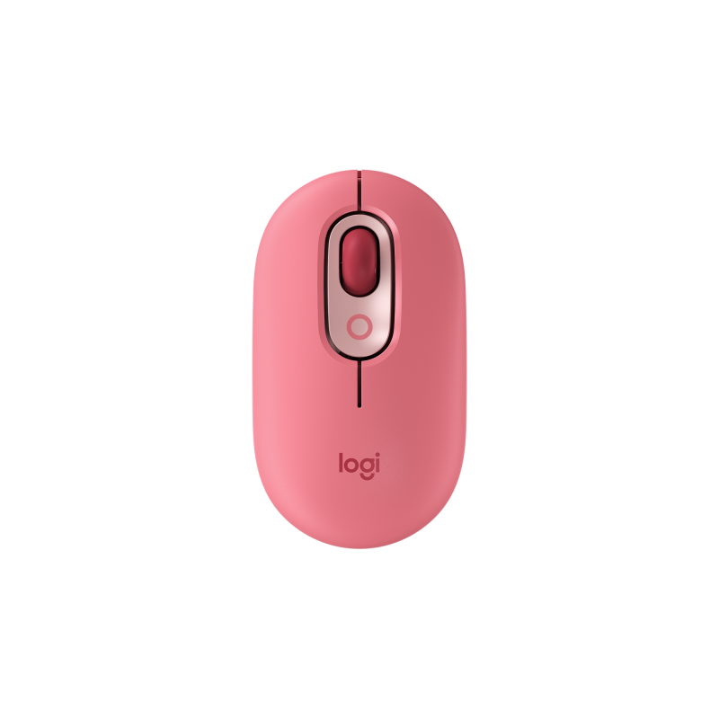 910-006545 Mouse Logitech POP Inalambrico-Bluetooth Rosa función Emojis
