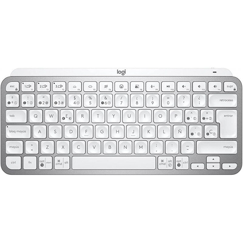 920-010477 Teclado Logitech MX Keys Mini Bluetooth - Inalambrico Gris Plata