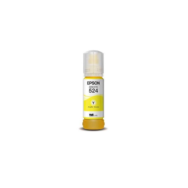 Botella de Tinta Epson T524 Amarilla Pigmentada T524420-AL (L15150-L6490) 70 Ml