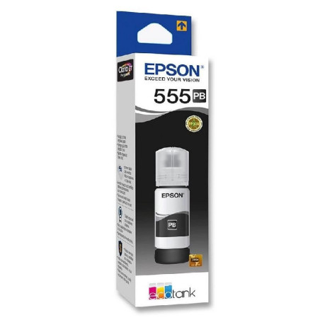 Botella de Tinta Epson T555 Negro Fotográfica T555120-AL (L8180) 70Ml