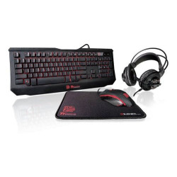 KB-GCK-PLBLSP-01 KB Combo Thermaltake Knucker 4 en 1 Gamer combo Teclado-Diadema-Mouse.Pad Mouse kit KB-GCK-PLBLSP-01 KB