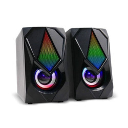 Parlante Multi GS-100 2.0 12W Iluminacion Led # Parte SP951 Garantía 1 año