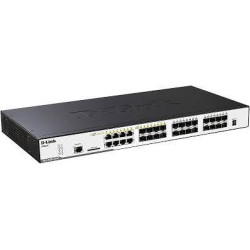 DGS312024 Switch Gigabit capa 2 administrable de 24 puertos con puertos SFP para fibra óptica
