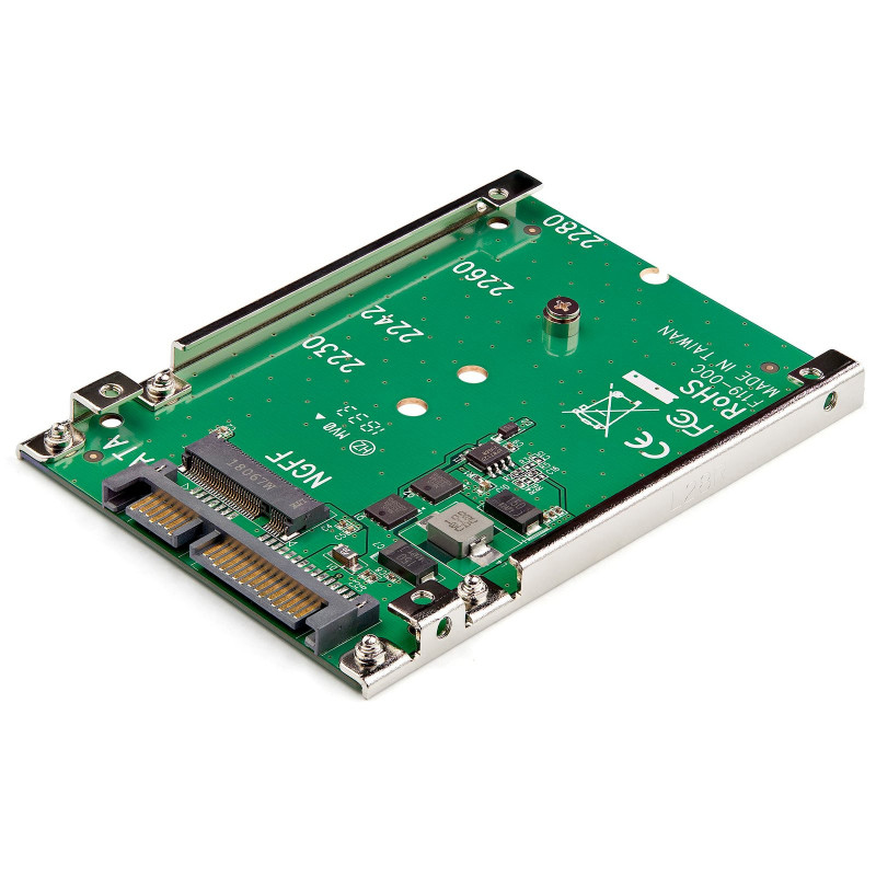 SAT32M225 StarTech.com M.2 SSD to 2.5in SATA Adapter Converter - NGFF SSD to 2.5in SATA Converter Adapter with Open Frame