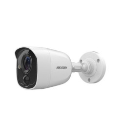 CAMARA MINI TURBO 5MP DETECCCION PIR TURRET Y LUZ ELECTROSTOPICAY SALIDA DE ALARMA 0.01LUX EXIR 2.0 20m IP67 METAL HIKVISION