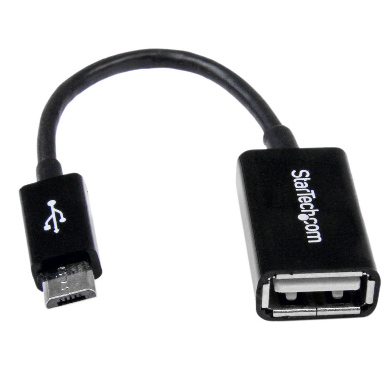 UUSBOTG StarTech.com Cable Adaptador de 12cm Micro USB Macho a USB A Hembra OTG para Tablets Smartphones Teléfonos