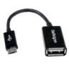 UUSBOTG StarTech.com Cable Adaptador de 12cm Micro USB Macho a USB A Hembra OTG para Tablets Smartphones Teléfonos