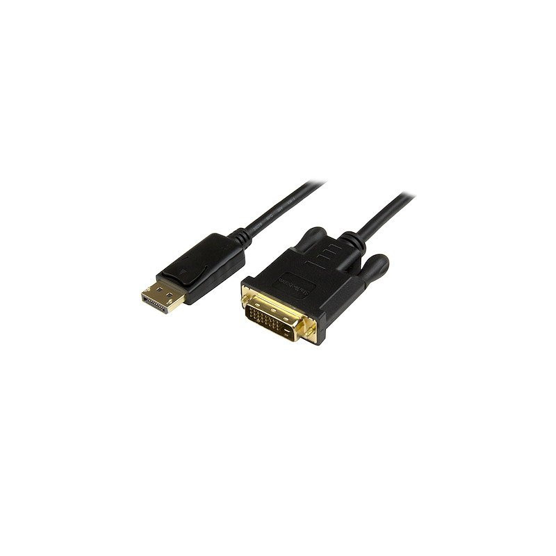 DP2DVI2MM3 StarTech.com DisplayPort to DVI Converter Cable - DP to DVI Adapter - 3 foot DP to DVI Adapter Cable