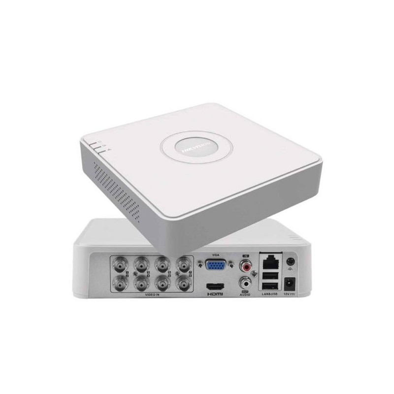 DVR 8CH TURBO 1080p LITE 1BAHIA/6TB H.265+ HDMI/VGA PLASTICO HIKVISION