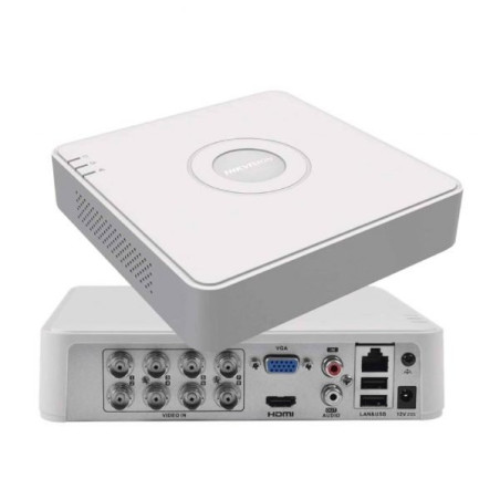 DVR 8CH TURBO 1080p LITE 1BAHIA/6TB H.265+ HDMI/VGA PLASTICO HIKVISION
