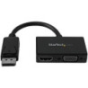 DP2HDVGA Travel A/V adapter: 2-in-1 DisplayPort to HDMI or VGA - DP to HDMI or VGA adapter with compact & lightweight for