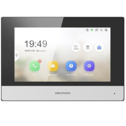 PANTALLA 7IN TACTIL ETHERNET WIFI TARJETA TF POE ENTRADA DE ALARMA 8CH/ SALIDA 2 ALARMAS