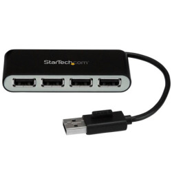 ST4200MINI2 StarTech.com Concentrador USB 2.0 de 4 Puertos con Cable Integrado - Hub Portátil USB 2.0
