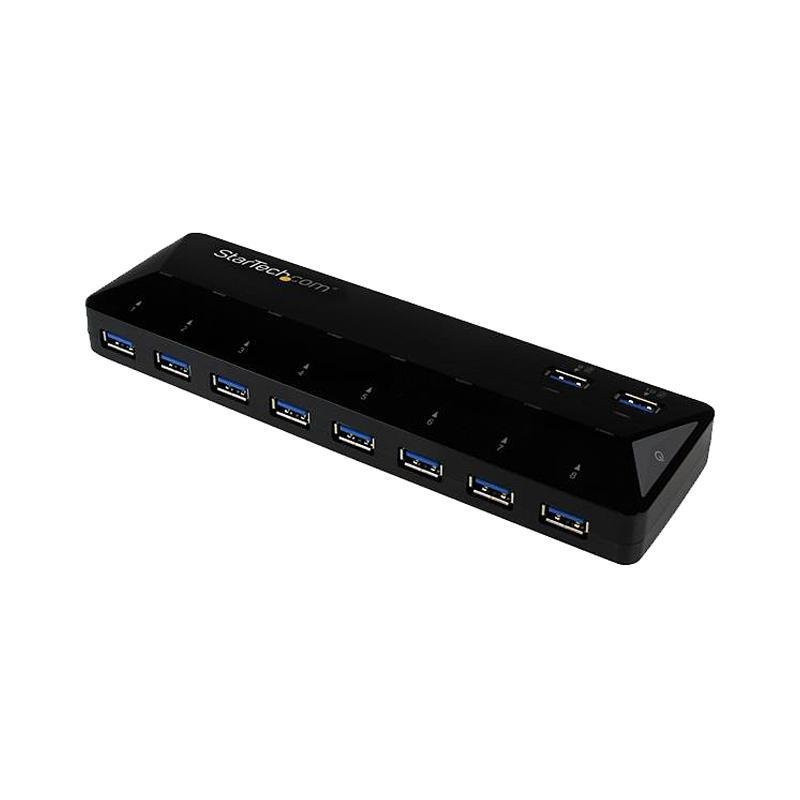ST103008U2C StarTech.com 10-Port USB 3.0 Hub with Charge and Sync Ports - 2 x 1.5A Ports - Desktop USB Hub and Fast-Charging