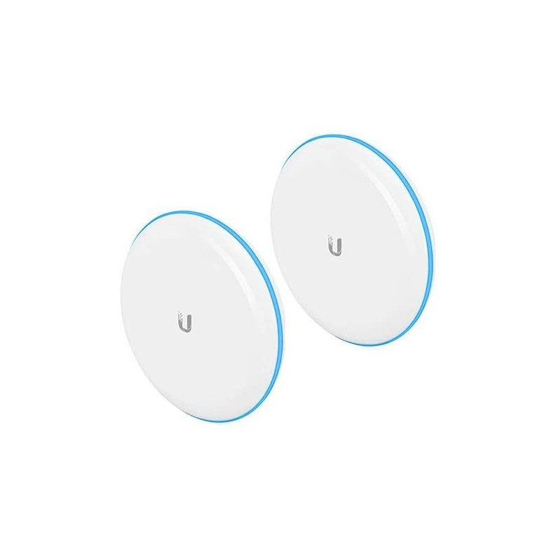 UBB Kit UniFi Building Bridge de 1+ Gbps en 60 GHz con radio redundante en 5 GHz, alcance de hasta 500 m
