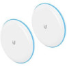 UBB Kit UniFi Building Bridge de 1+ Gbps en 60 GHz con radio redundante en 5 GHz, alcance de hasta 500 m