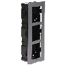 BASE DE 3 ESPACIOS PARA EMPOTRAR MÓDULOS DE VIDEOPORTEROS HIKVISION