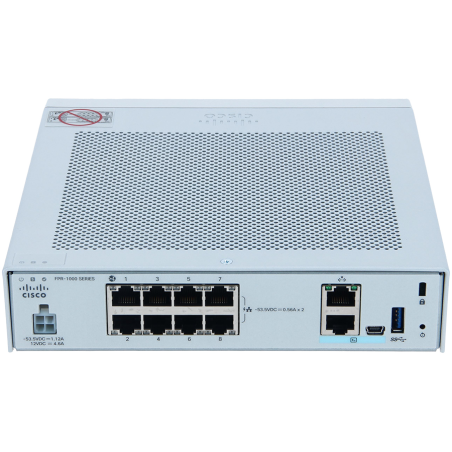CON-3SNT-FPR1010N Cisco 3YR SNTC 8X5XNBD Cisco Firepower 1010 NGFW Appliance D