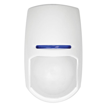 SENSOR DE ALARMA 433MHZ RANGO DE DETECCION 10 X 10 MTRS 85 GRADOS DISTANCIA 800 M AES-128 INMUNIDAD A MASCOTAS 24KG