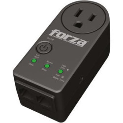 Forza Zion-2K10N NEGRO, Volt Protector 120V 900J 1-NEMA 50/60Hz RJ,45