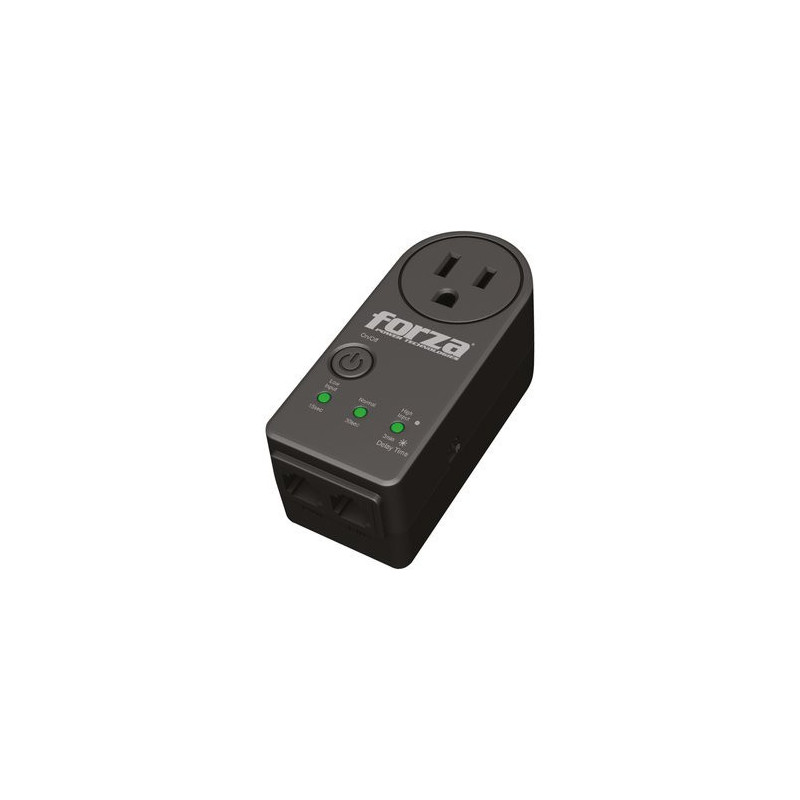 Forza Zion-2K10N NEGRO, Volt Protector 120V 900J 1-NEMA 50/60Hz RJ,45