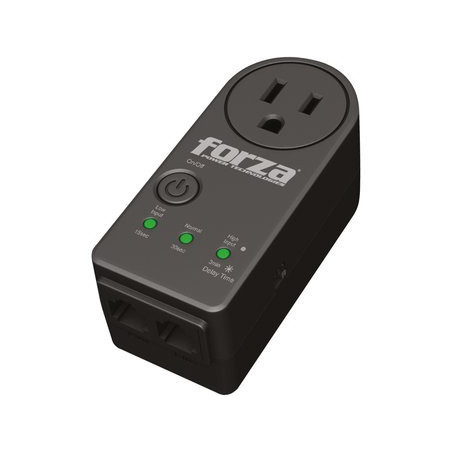 Forza Zion-2K10N NEGRO, Volt Protector 120V 900J 1-NEMA 50/60Hz RJ,45